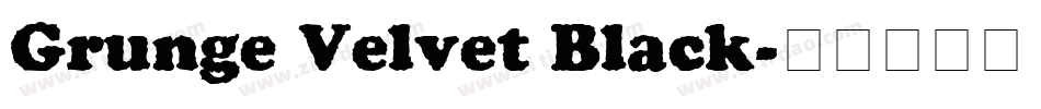 Grunge Velvet Black字体转换